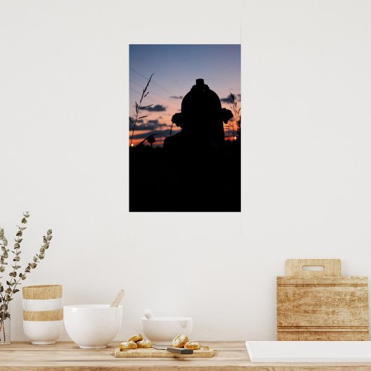 Poster Hydrant caché (Cuisine)