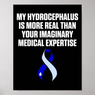 Poster Hydrocéphalie Survivant Expertise Guerrier de sens