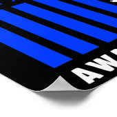 Poster Hydrocéphalie Survivant Signes Guerrier de sensibi (Coin)