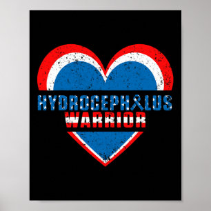 Poster Hydrocéphalie Survivant Soutien Guerrier de sensib