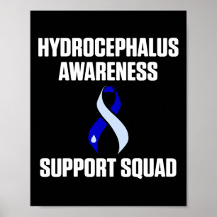 Poster Hydrocéphalie Survivant Soutien Guerrier de sensib
