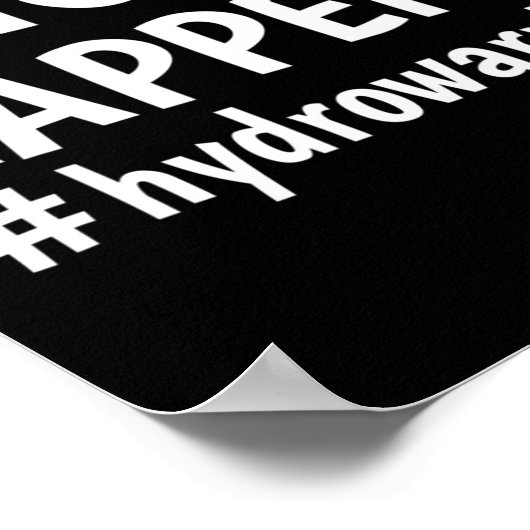 Poster Hydrocéphalie Walk Hydro Warrior No PLUS B.S. Shun (Coin)