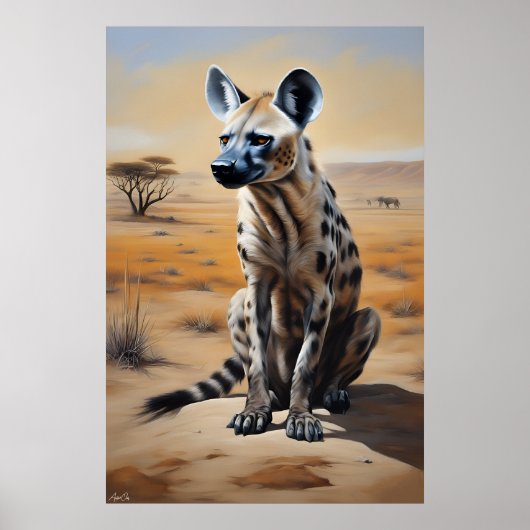 Poster | Hyena | Kunst (Voorkant)