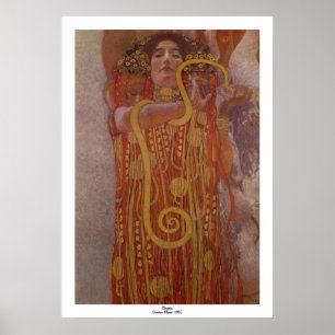 Poster Hygeia by Gustav Klimt