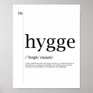 Poster Hygge - Culture danoise