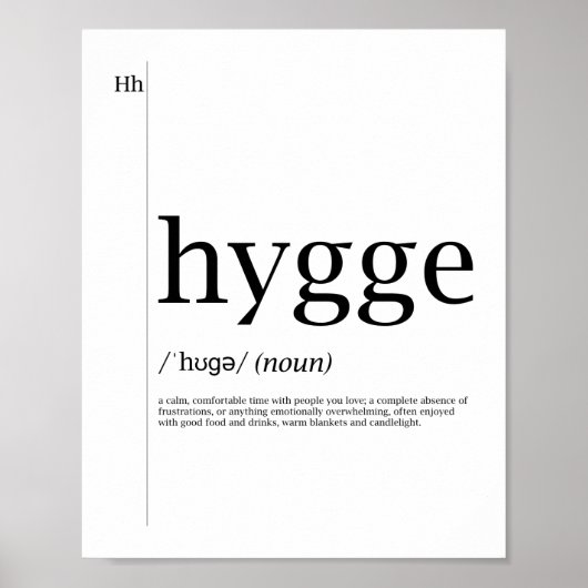 Poster Hygge - Culture danoise (Devant)