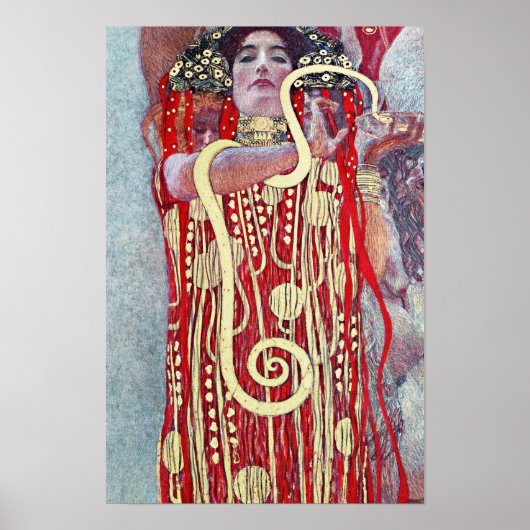 Poster Hygieia par Gustav Klimt (Devant)