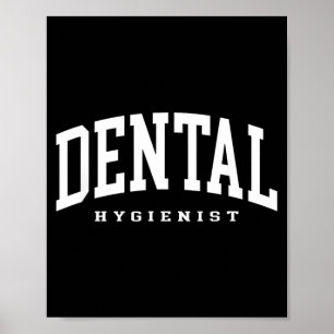 Poster Hygieniste dentaire drôle assistante d'hygiene den