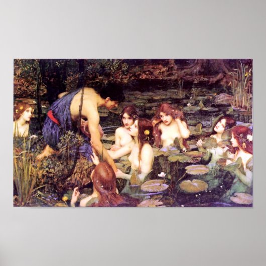 Poster Hylas et les Nymphes (Devant)