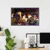Poster Hylas et les Nymphes - par John Waterhouse (Bureau à domicile)