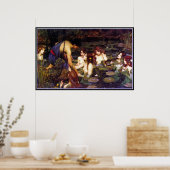 Poster Hylas et les Nymphes - par John Waterhouse (Cuisine)