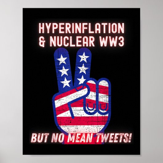 Poster Hyperinflation Et Guerre Nucléaire Ww3, Mais Pas M (Devant)