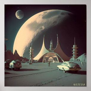 Poster Hyperion 4 (avec logo de carte de dessin)