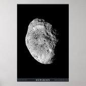 Poster Hyperion de la lune de Saturne (Devant)