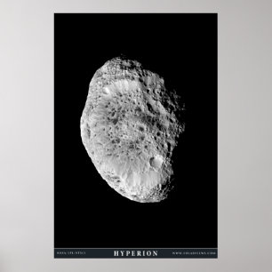 Poster Hyperion de la lune de Saturne