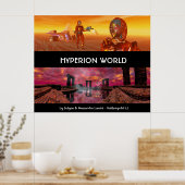 Poster HYPERION SCIENCE MONDIALE FICTION Scifi (Cuisine)