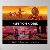 Poster HYPERION SCIENCE MONDIALE FICTION Scifi (Devant)
