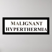 Poster Hyperthermie MALIGNANT (Devant)