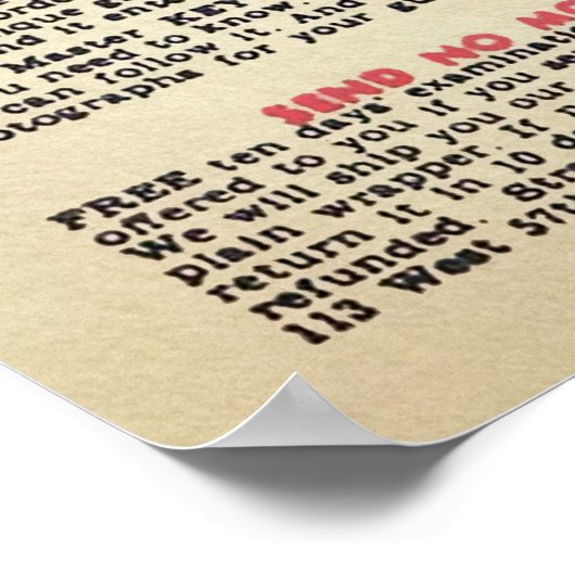 Poster Hypnotiser vintage Publicité (Coin)