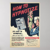 Poster Hypnotiser vintage Publicité (Devant)