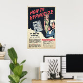 Poster Hypnotiser vintage Publicité (Bureau à domicile)