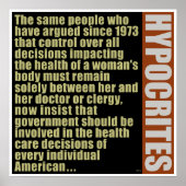 Poster Hypocrites (Devant)