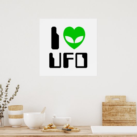 Poster I Alien Heart UFO (Cuisine)