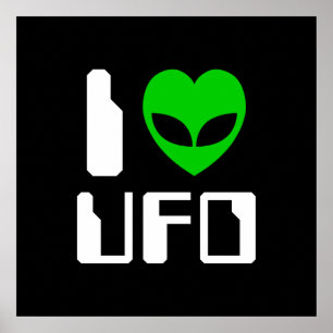 Poster I Alien Heart UFO
