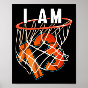 Poster I Am 13 Bysketbyll Thème 13ème anniversaire de fêt
