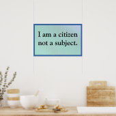 Poster I Am A Citizen (Cuisine)