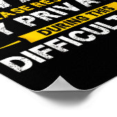 Poster I Am Awake Please Respect My Privacy Funny Sarcast (Coin)