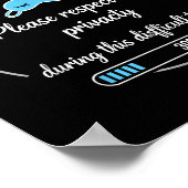 Poster I Am Awake Please Respect My Privacy Funny Sarcast (Coin)