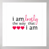 Poster "I am Lovely" (Devant)