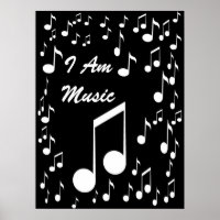 I Am Music Poster_ par Elenne Boothe