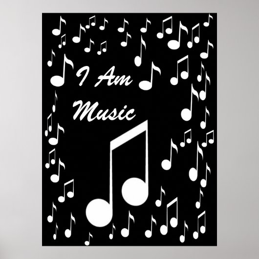 Poster I Am Music Poster_ par Elenne Boothe (Devant)
