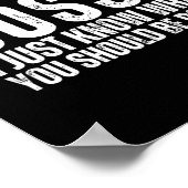 Poster I Am Not Bossy I Just Know What You Should Be Doin (Coin)