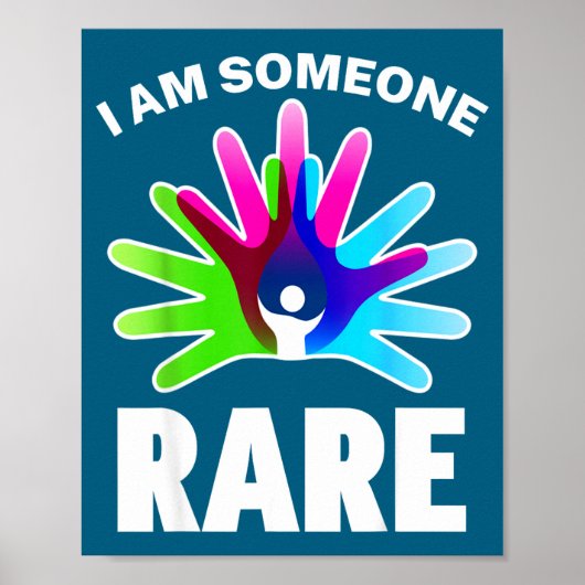 Poster I Am Rare Disease Awareness Shirt - Rare Disease D (Devant)