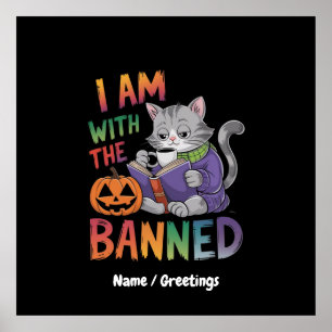 Poster I Am With the Banned : Célébrez les livres interdi