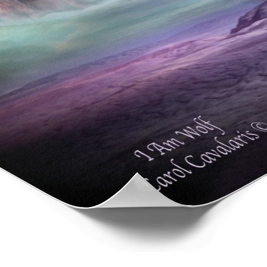 Poster I Am Wolf Art Poster/Print (Coin)