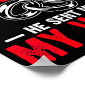 Poster I Ask God To Make Me Better Man He Sent Me My Wife (Coin)