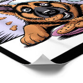 Poster I Ate Santas Cookies Puppy Funny Christmas German (Coin)