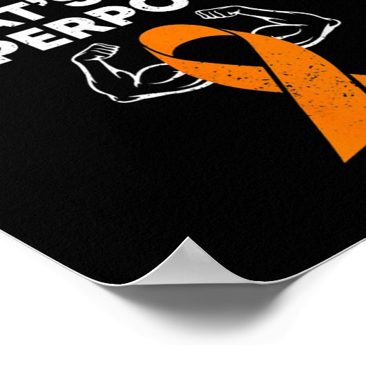 Poster I Battle CRPS Sensibilisation Orange Ribbon Warrie (Coin)