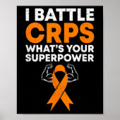 Poster I Battle CRPS Sensibilisation Orange Ribbon Warrie (Devant)