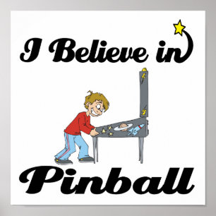 Poster i believe in pinball