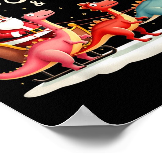 Poster I Believe In Santa And Dinosaurs Holiday Funny Chr (Coin)