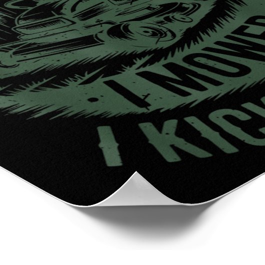 Poster I Came I Mowed Kicked Gr Lawn Mower Dad Gift Funny (Coin)