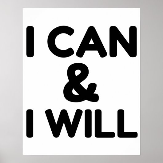 POSTER I CAN AND I (Devant)