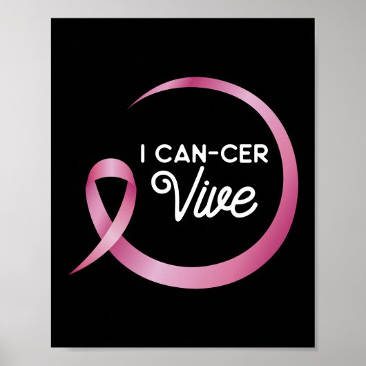 Poster I Can-cer Vive Survivor Sensibilisation au cancer  (Devant)