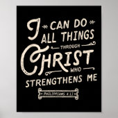 Poster I Can Do All Thing Through Christ Bible Verse Quot (Devant)