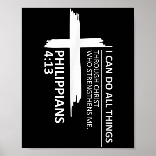Poster I Can Do All Things Philipans 4_13 Insrational Fai (Devant)